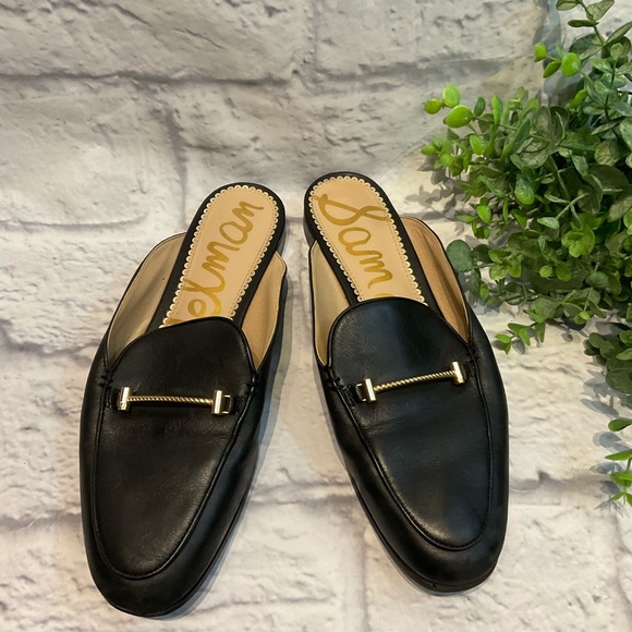 SAM EDELMAN ** Laurna Leather Mules Size 8-1/2 - Picture 6 of 8